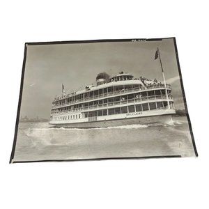 SS Ste Clair Paddle Wheel Boat Photo 10" x 8" Michigan Views Collection Detroit